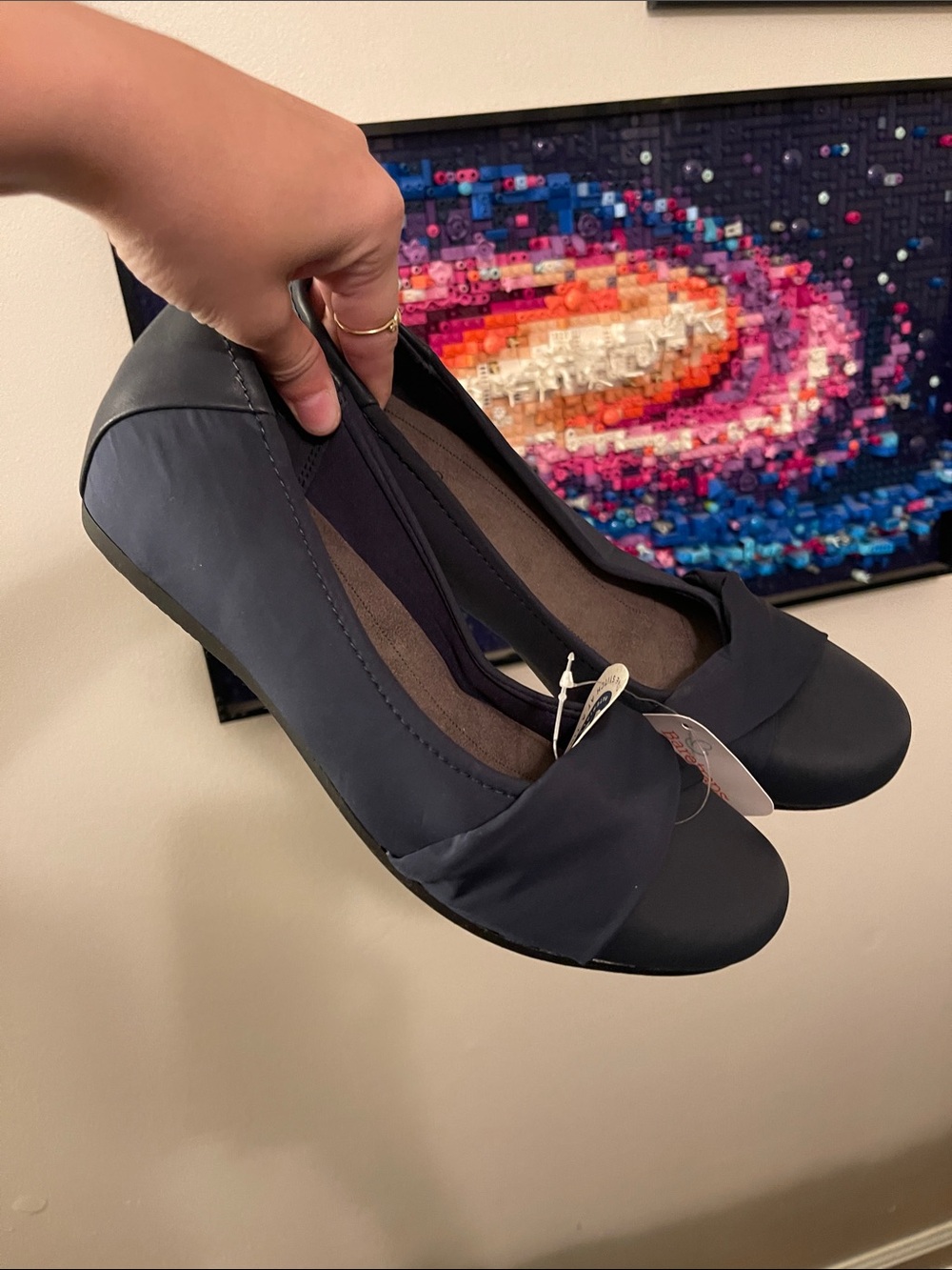 BareTraps Navy Bow Ballet Flats